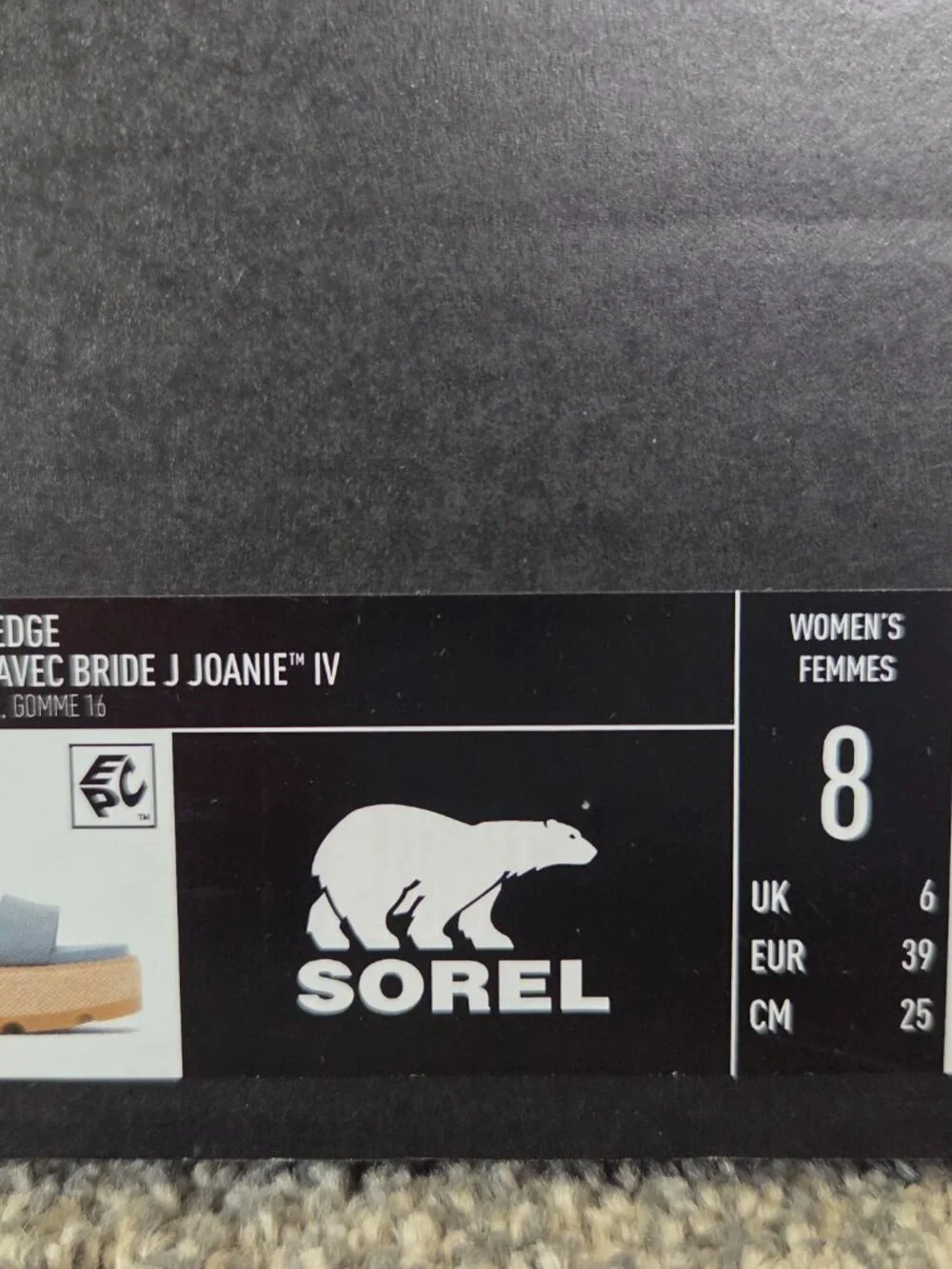 Sorel NY Strap Joanie BlueGray Suede Wedge NWT size 8